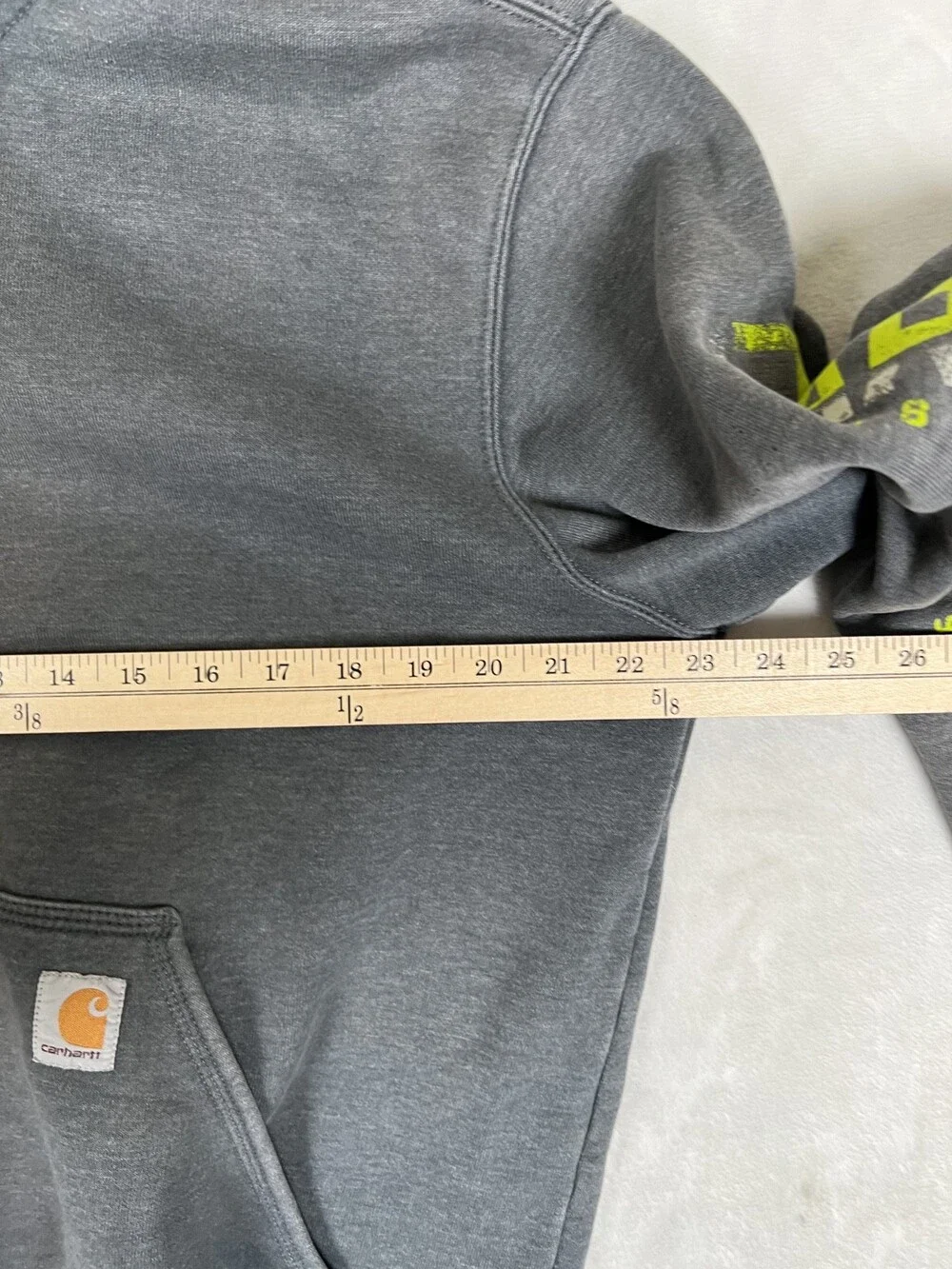 Carhartt shows wear